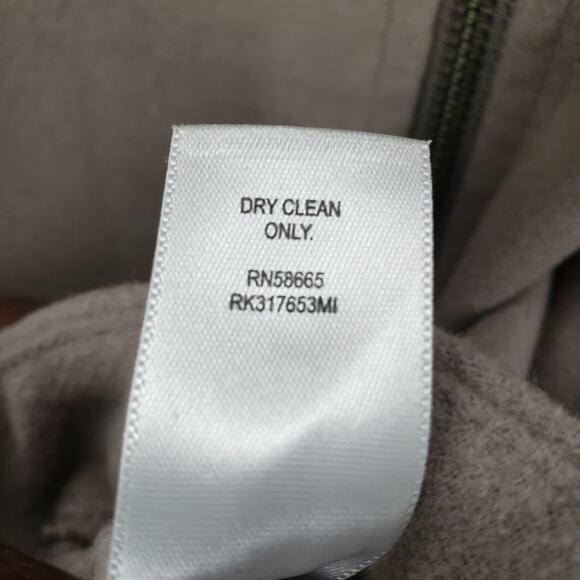 Valette Dress Womens Large Beige Zip Up Asymmetrical Hem Structured Pockets - Picture 7 of 8